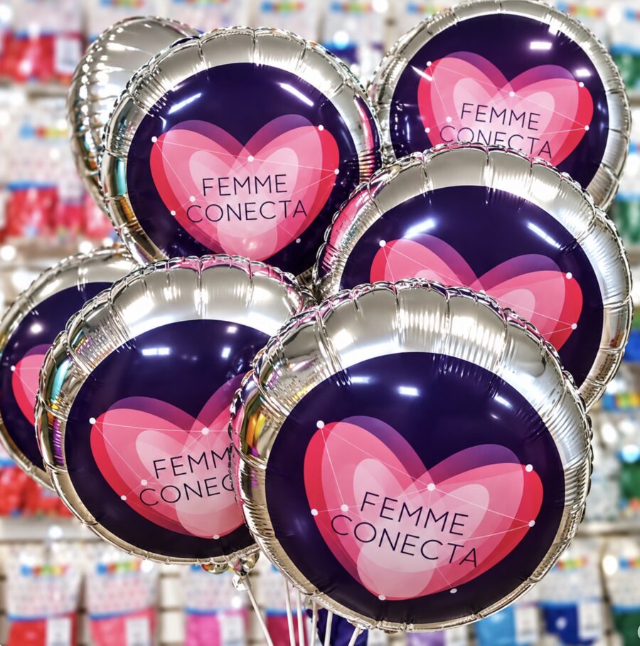 Balões personalizados Femme Conecta