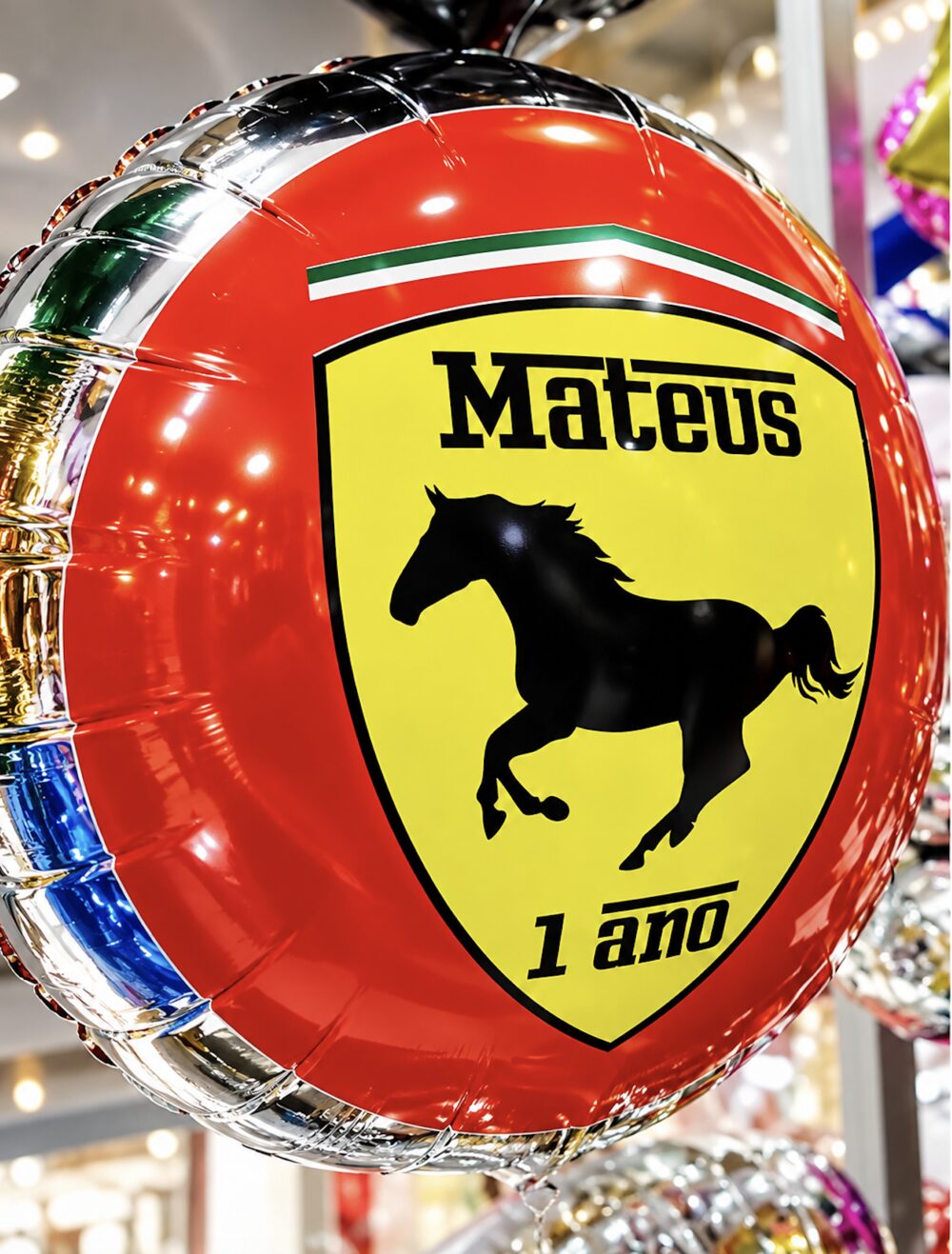 Balão personalizado Ferrari estilo