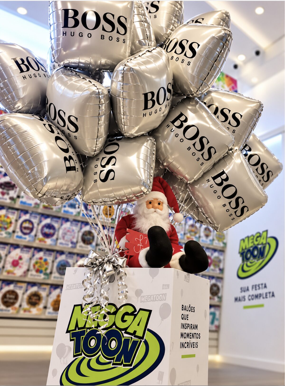 Balões metalizados personalizados Hugo Boss - Megatoon