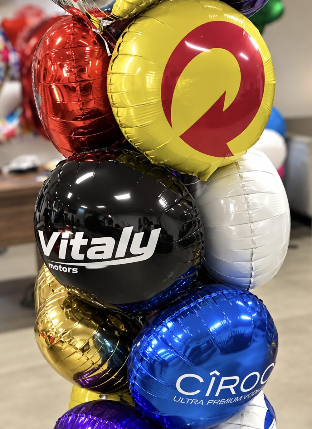 Balões personalizados Vitaly Motors
